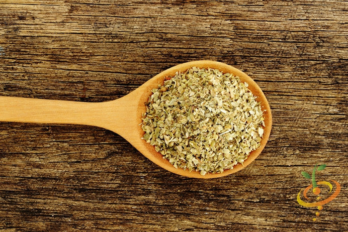 Fresh Greek oregano seeds from SeedsNow, showing small green seeds ideal for planting and herb garden growth.